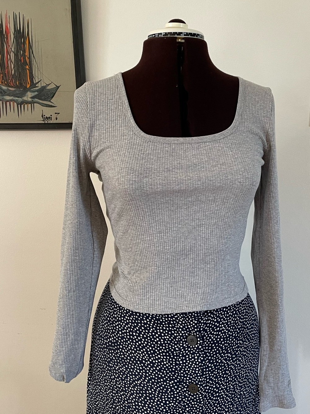 Ribbed Fabletics Scoop Neck long sleeve top